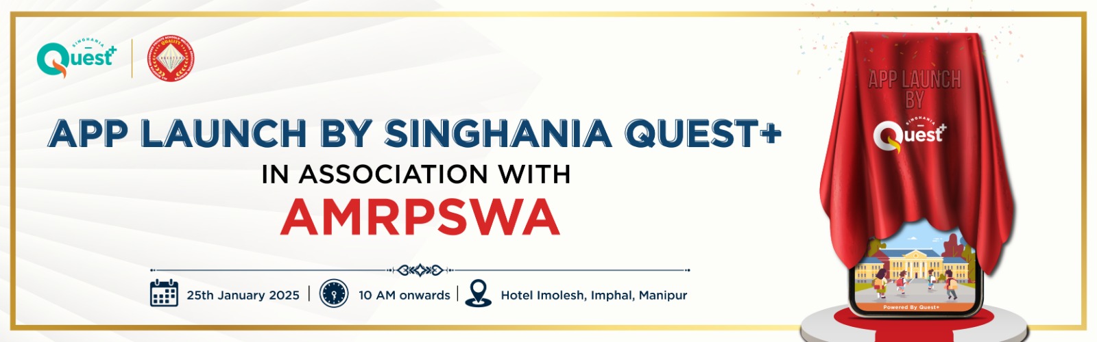 Manipur app launch of Singhania Quest Plus